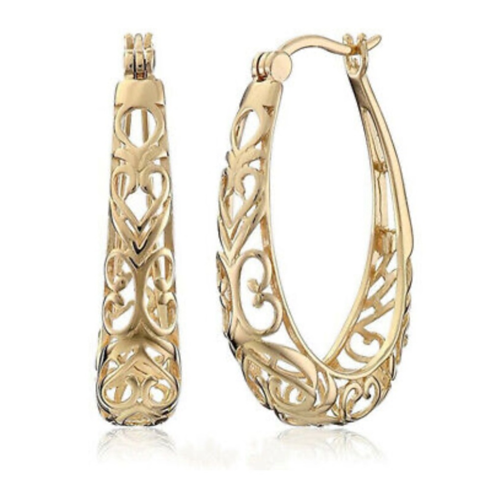 NEW 18k GOLD PLATED Small Hoop Earrings
